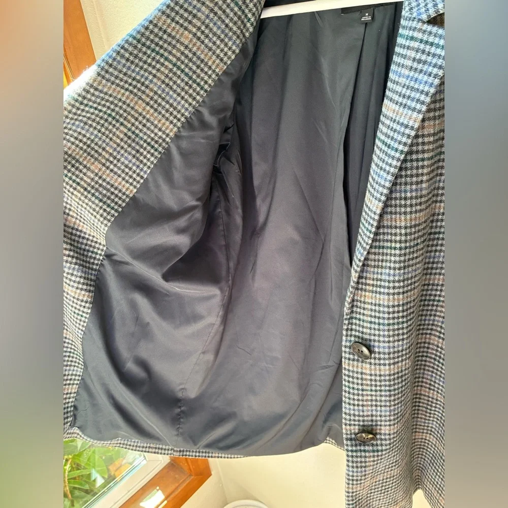 EUC Madewell Dorset Blazer in Bowne Plaid/ Color Essex Houndstooth Menswear (M) - Picture 8 of 15